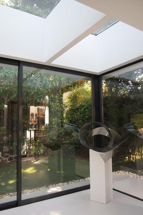 A-cero diseña el porche para una vivienda al norte de Madrid