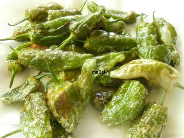 Pimientos de Padron fritos