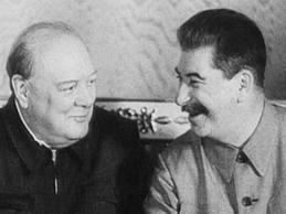 CHURCHILL Y STALIN COMPARTIERON UNA NOCHE DE FIESTA Y ALCOHOL