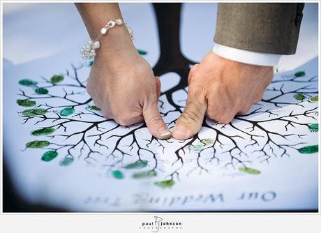 árbol de huellas dactilares - boda