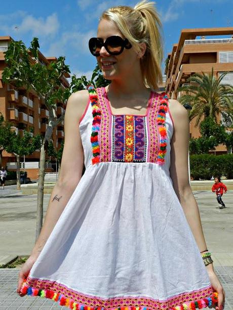 Vestido Flor de Vida  y Bolso Chicnova