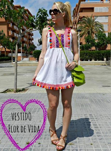 Vestido Flor de Vida  y Bolso Chicnova