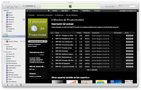 2 Minutos de Productividad en iTunes store