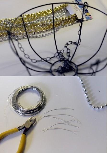 Una lámpara de perlas de mentirijila