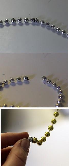 Una lámpara de perlas de mentirijila