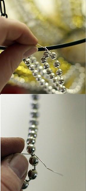 Una lámpara de perlas de mentirijila