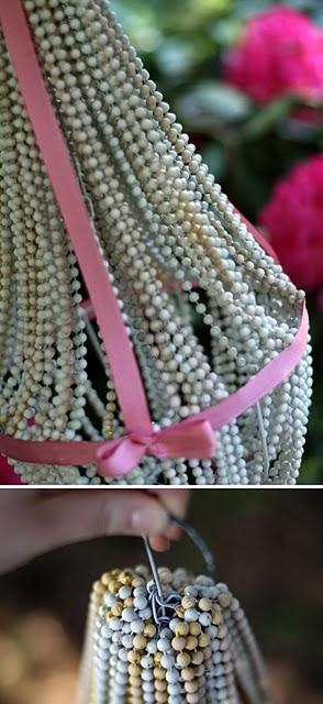 Una lámpara de perlas de mentirijila