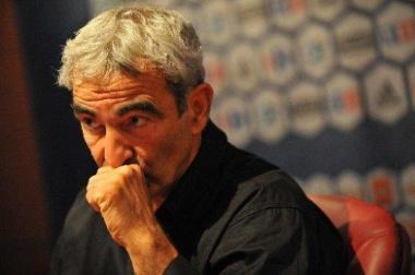 France's national soccer team coach Raymond Domenech speaks during a press conference at the French Football Federation (FFF) headquarters in Paris, France on August 28, 2008. Domenech unveiled the list of 22 players he selected for the first two qualifying matches against Serbia and Austria for the World Cup 2010 in South Africa. Photo by Mousse/ABACAPRESS.COM Photo via Newscom Photo via Newscom