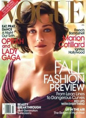 Marion Cotillard, portada de Vogue USA, Julio 2010. Vídeo del making off del reportaje