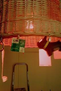 Antes y Después de la lámpara/cesta de Javi