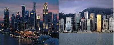 COMPARANDO SINGAPUR CON HONG KONG