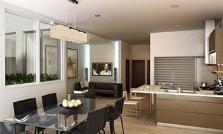 Render Cocina Comedor moderna en Mexico DF