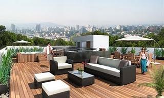 Renders Roof Garden departamentos  en Mexico DF