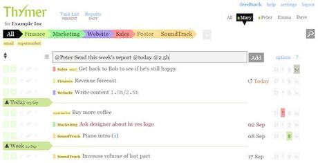 Thymer Pantalla de Thymer