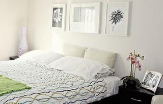 Inspírate! cuadros en la pared del cabecero