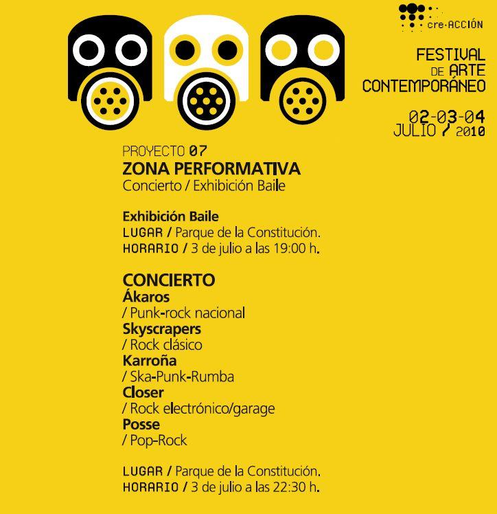 Conciertos para el Festival de Arte Contemporáneo creAcción