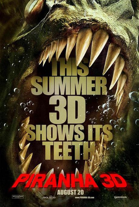 Cartel y trailer de “Piranha 3-D”