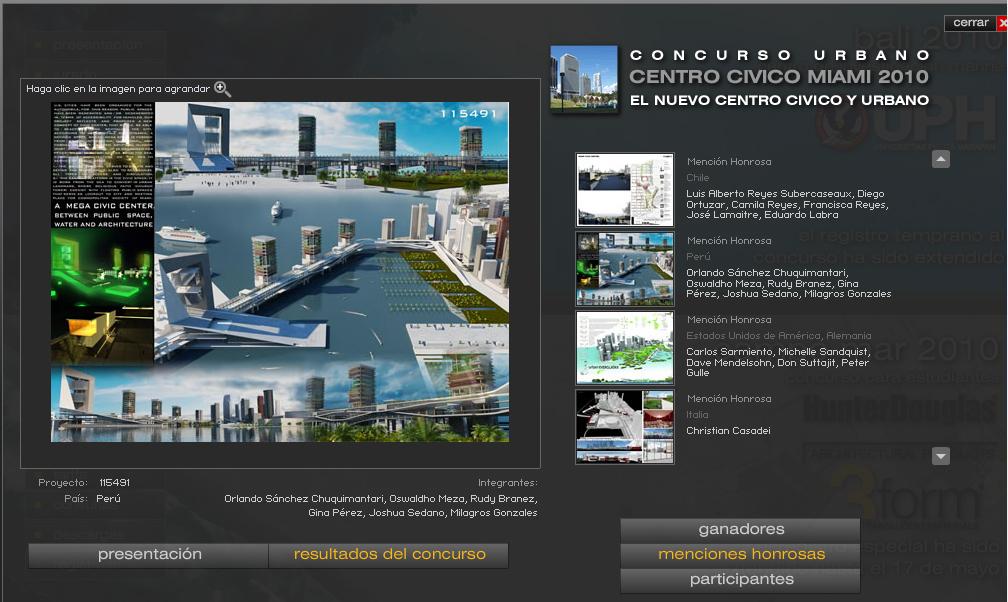 CONCURSO URBANO   CENTRO CÍVICO MIAMI 2010...