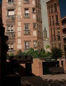 Imagen de otro de los trampantojos en Navalcarnero. Foto: ElMundo.es