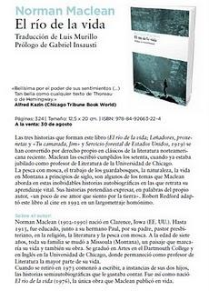 Reeditan El río de la vida