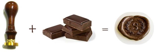 Sellos de chocolate