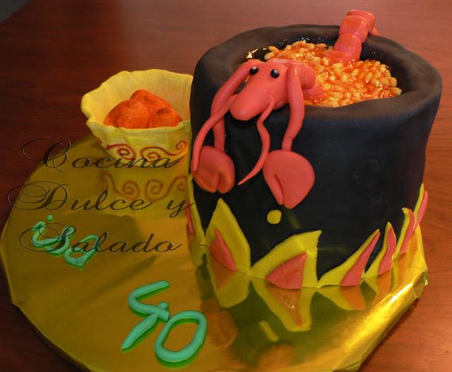 Tarta de Arroz con Bogavante e Higos Chumbos