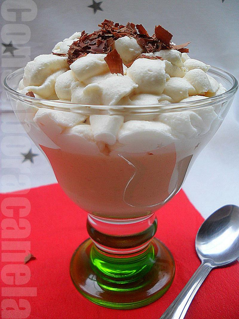 Copa doble mousse, de turrón y chocolate blanco