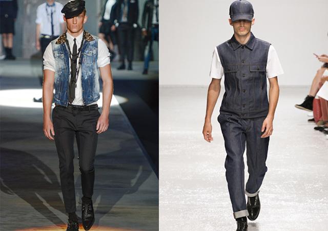 Chalecos vaqueros Dsquared2 & Kris Van Assche S/S2013