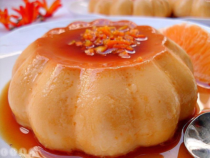Flan de naranja