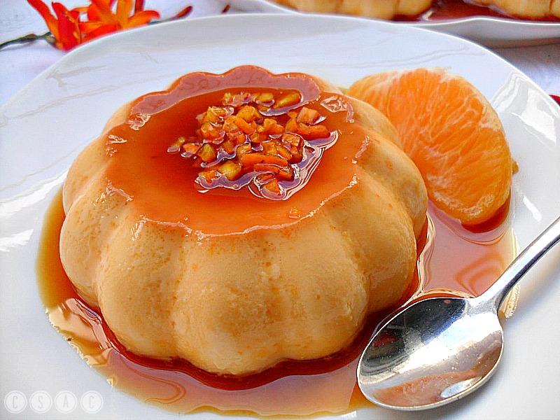 Flan de naranja
