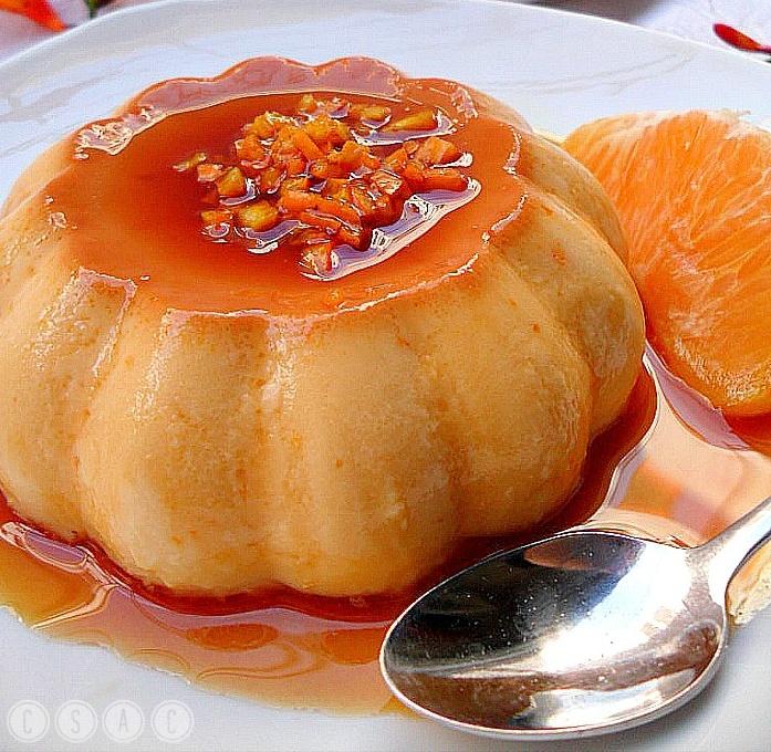 Flan de naranja