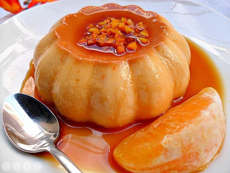 Flan de naranja
