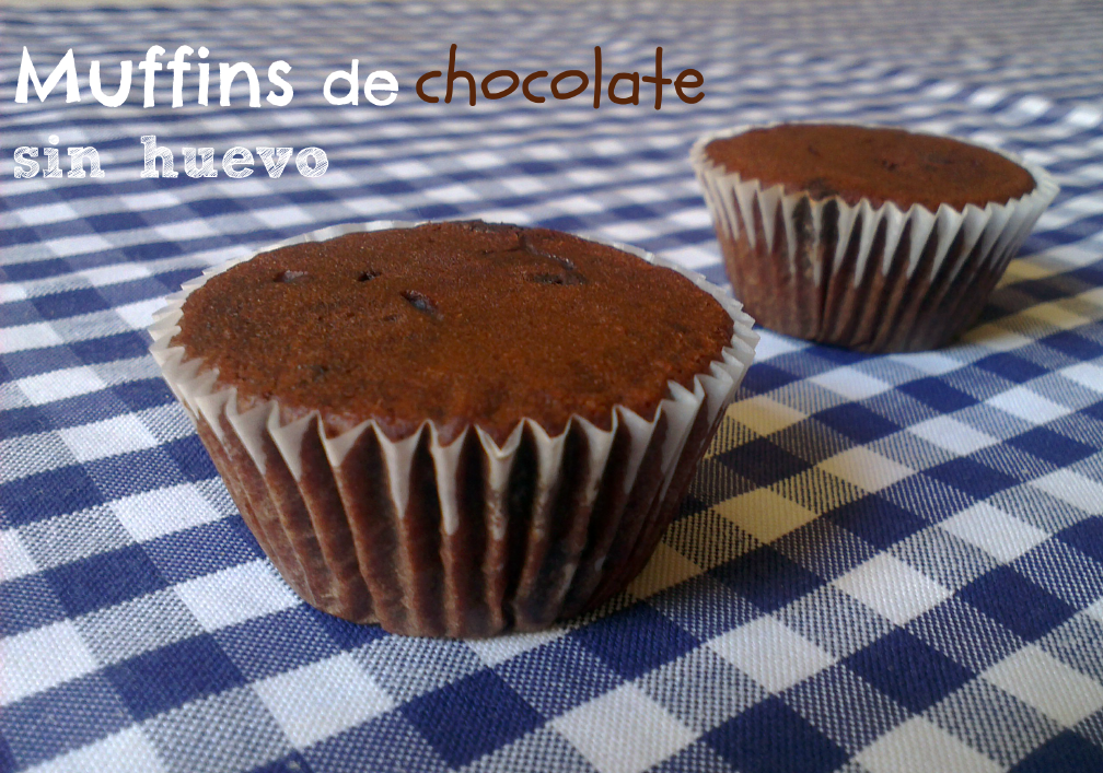 ♥ Muffins de chocolate estilo Starbucks sin huevo
