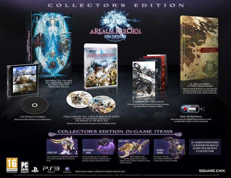 Final Fantasy XIV contenidos edicion coleccionista FINAL FANTASY XIV: A Realm Reborn edición coleccionista