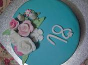 Tarta decorada rosas