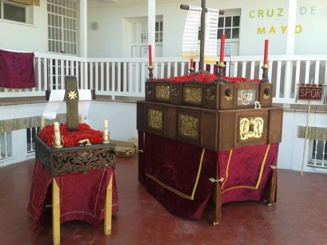 La Cruz de Mayo del Colegio Los Rosales. (1): los preparativos.