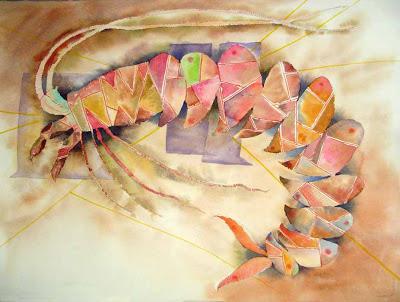 Carpaccio de Langostinos al ritmo de Señor Mostaza