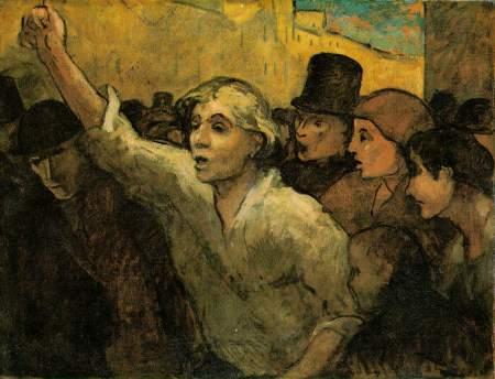 Honoré Daumier, El levantamiento - 1960 Oil on canvas, 87.6 x 113 cm (34 1/2 x 44 1/2 in); The Phillips Collection, Washington, D.C. 