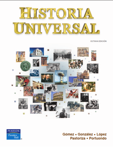 Libro Historia universal de Gomez editorial Pearson  8 edición