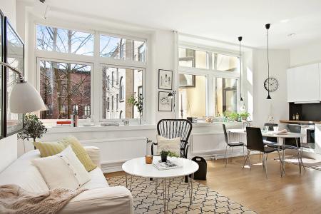 Mini piso nórdico de 36 m² mini pisos decoración diseño grandes ventanales piso pequeño estilo nórdico diseño decoración decoración nordica pisos pequeños decoración funcional nórdica decoración excelentes acabados decoración espacios pisos pequeños blog pisos pequeños blog decoración nórdica