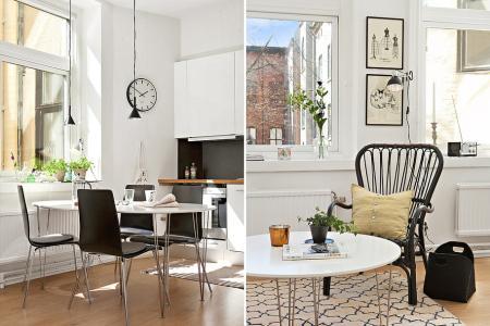 Mini piso nórdico de 36 m² mini pisos decoración diseño grandes ventanales piso pequeño estilo nórdico diseño decoración decoración nordica pisos pequeños decoración funcional nórdica decoración excelentes acabados decoración espacios pisos pequeños blog pisos pequeños blog decoración nórdica