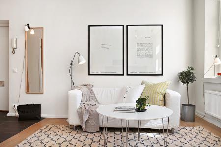 Mini piso nórdico de 36 m² mini pisos decoración diseño grandes ventanales piso pequeño estilo nórdico diseño decoración decoración nordica pisos pequeños decoración funcional nórdica decoración excelentes acabados decoración espacios pisos pequeños blog pisos pequeños blog decoración nórdica