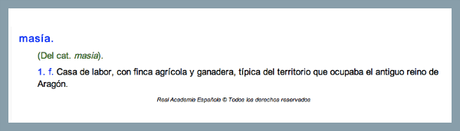 Bodas: casarse en una masía Definición de masía según la Real Academia de la Lengua