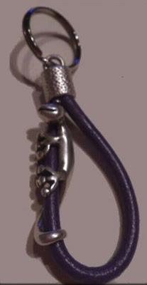 ♥Llavero cuero con Iguana