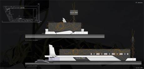 A-cero presenta una primera propuesta de reforma para un restaurante en Madrid