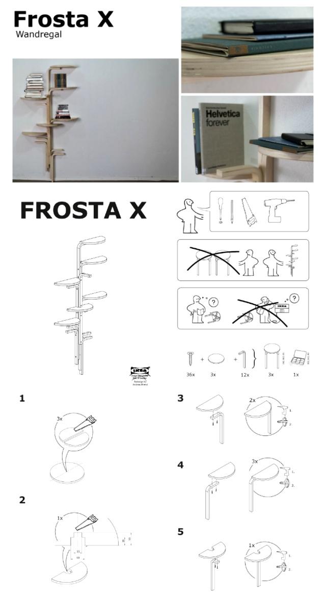 Ikea Hack: Taburetes Frosta convertidos en estantería