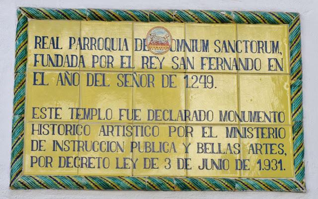 La declaración de monumento histórico-artístico de Omnium Sanctorum.