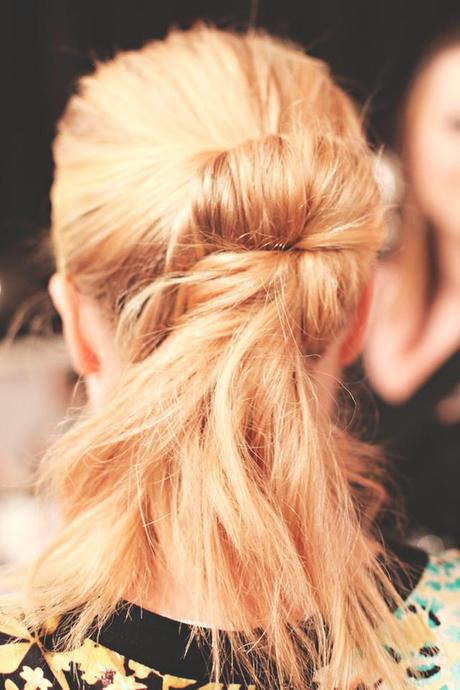 Six low ponytails seen on fashion shows