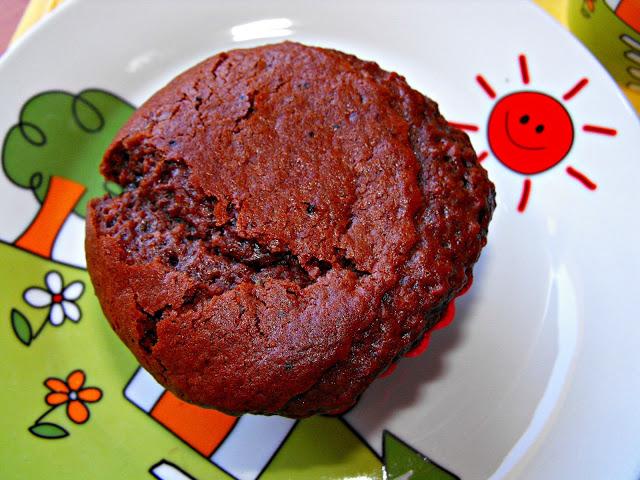 Muffins de chocolate y albaricoque