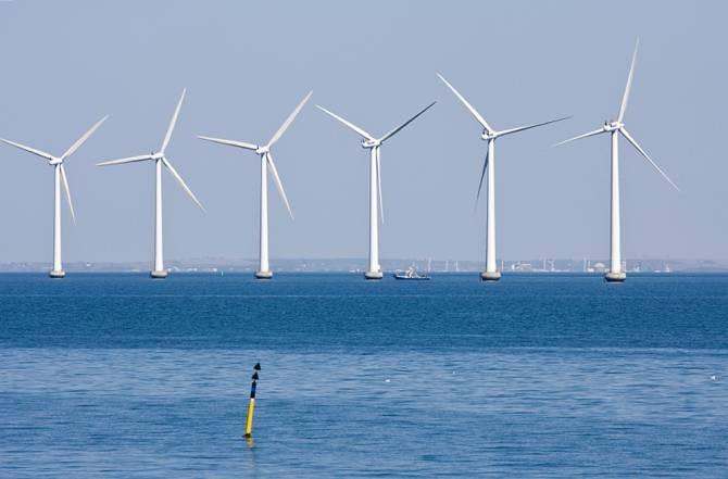 Energía eólica de aerogeneradores marítimos